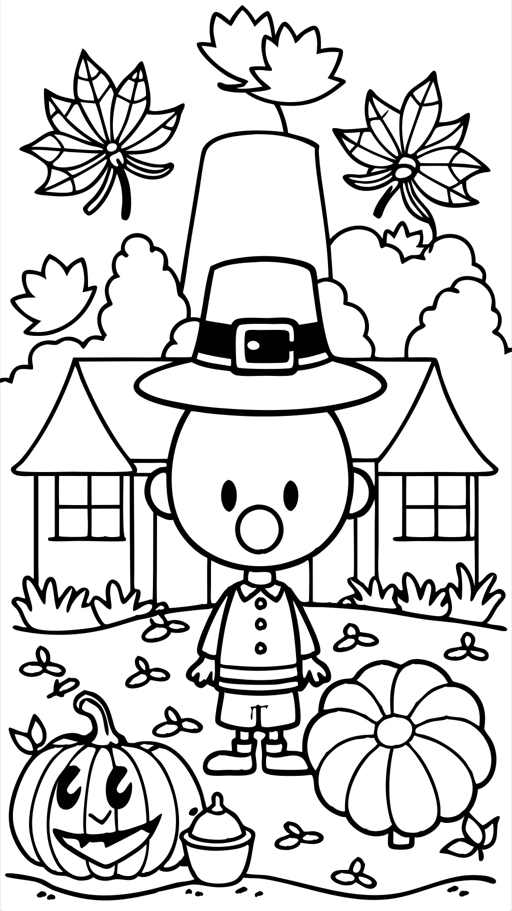 coloriage snoopy de Thanksgiving